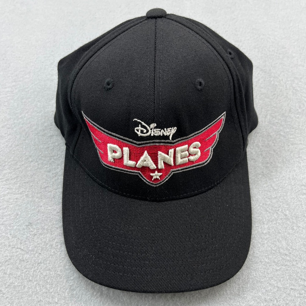 Disney Planes Pacific Headwear 801F Black Embroidered Baseball Cap Hat SM-MED